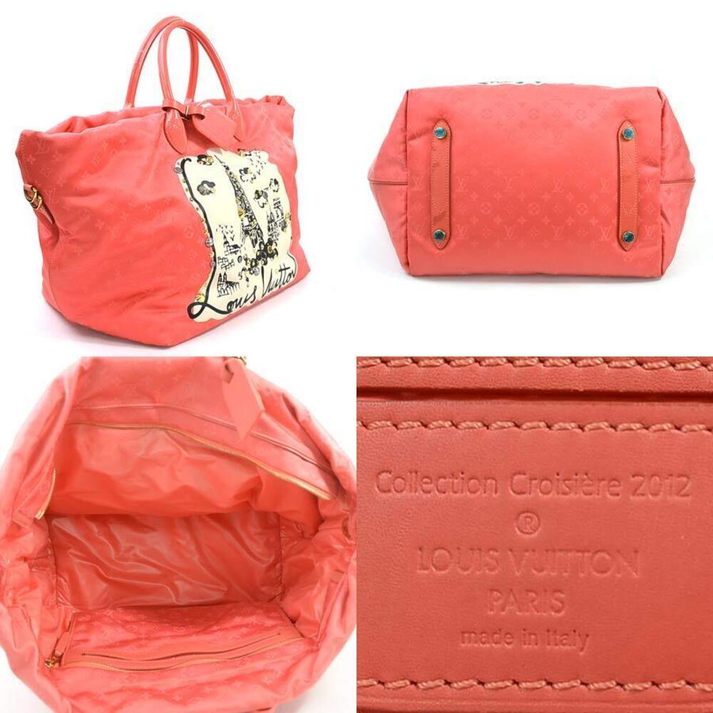 Louis Vuitton Nouvelle Bag Corail Tote Line Cruise Canvas Cabas Vague Pink Coral